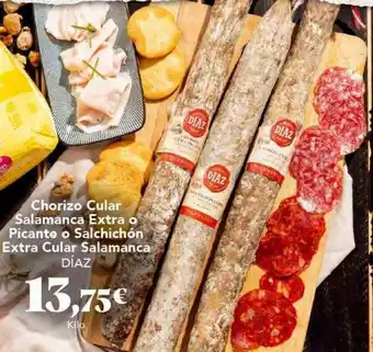 Gadis Chorizo cular salamanca extra o picante o salchichón extra cular salamanca díaz oferta