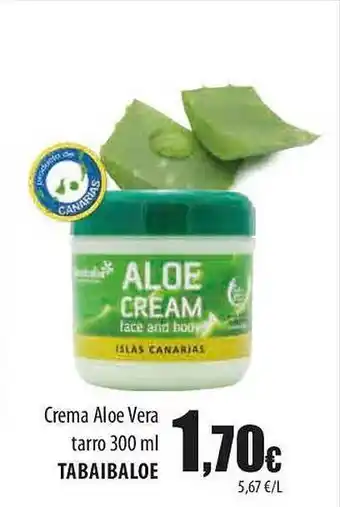 SPAR Crema aloe vera tarro tabaibaloe oferta