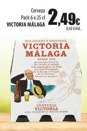 SPAR Cerveza pack 6 victoria málaga oferta