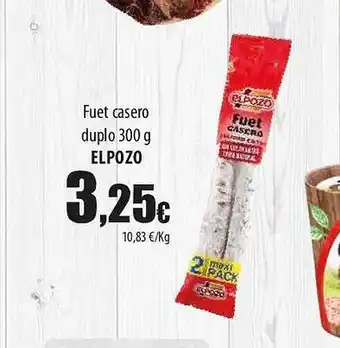 SPAR Fuet casero duplo elpozo oferta