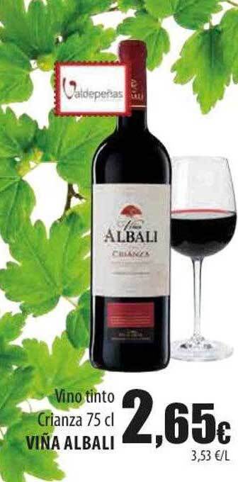 SPAR Lanzarote Vino tinto crianza viña albali oferta