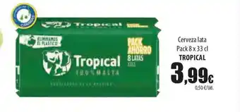 SPAR Lanzarote Cerveza lata pack 8 tropical oferta