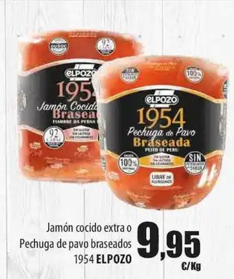 SPAR Lanzarote Jamón cocido extra o pechuga de pavo braseados 1954 elpozo oferta