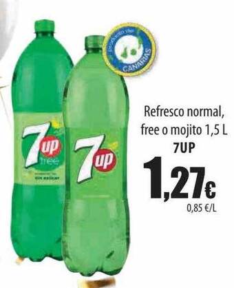 Spar Tenerife Refresco normal free o mojito 7up oferta
