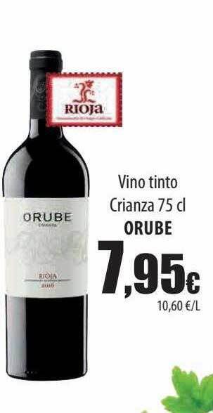 Spar Tenerife Vino tinto crianza orube oferta