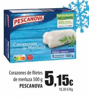 Spar Tenerife Corazones de filetes de merluza pescanova oferta