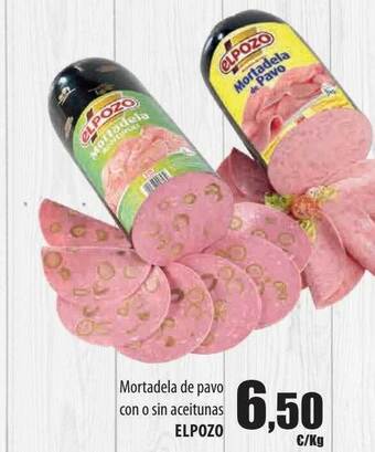 Spar Tenerife Mortadela de pavo con o sin aceitunas elpozo oferta