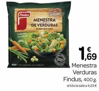 Supermercados El Jamón Menestra verduras findus oferta