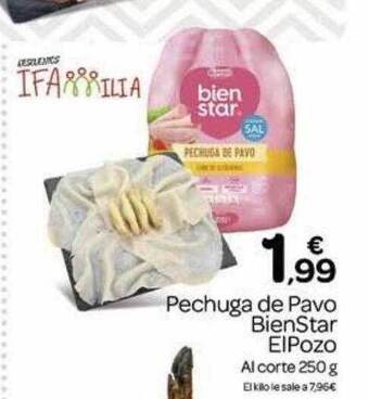 Supermercados El Jamón Pechuga de pavo bienstar elpozo oferta