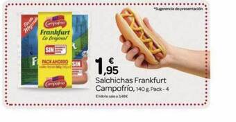 Supermercados El Jamón Salchichas frankfurt campofrío oferta