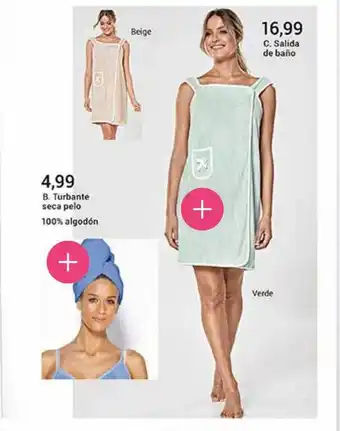 Venca Turbante seca pelo salida de baño oferta
