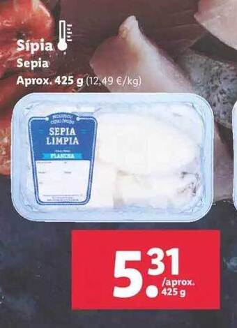Lidl Sepia oferta