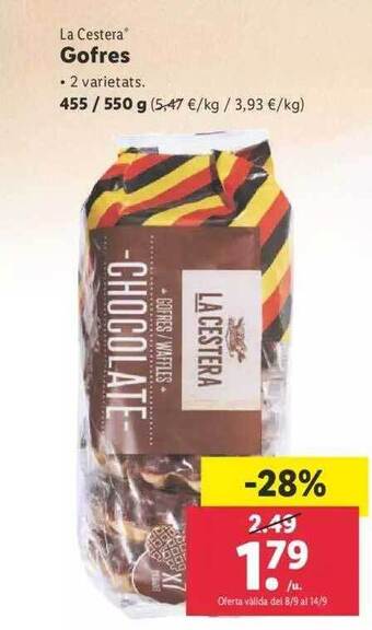 Lidl La cestera gofres oferta
