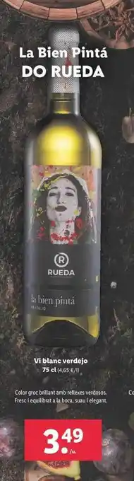 Lidl La bien pintá do rueda vi blanc verdejo oferta