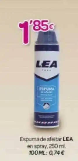 Alsara Supermercados Espumade afeitar lea en spray oferta