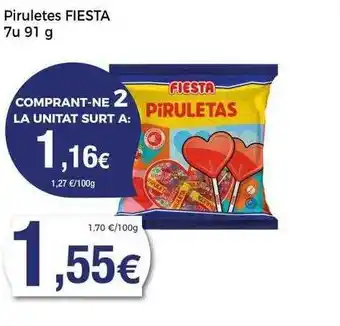 Supermercats Jespac Piruletes fiesta oferta