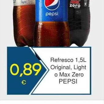 SPAR Lanzarote Refresco original light o max zero pepsi oferta