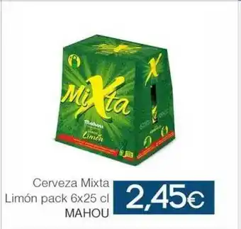 SPAR Lanzarote Cerveza mixta limón pack mahou oferta