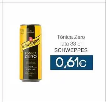 SPAR Lanzarote Tónica zero lata schweppes oferta