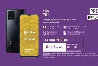 Yoigo Vivo laliga vivo yo1 vivo y01 se agota antes un niño de 4 años que esta batería. 13 mp af y flash 15 mp ff ocho núcle oferta