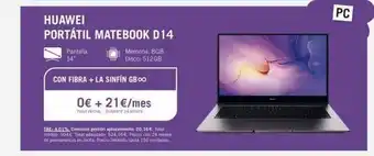 Yoigo Ordenador portátil oferta