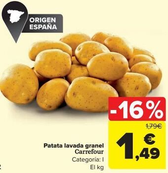 Carrefour Patata lavada granel carrefour oferta