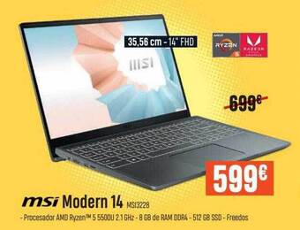 Beep Msi modern 14 oferta