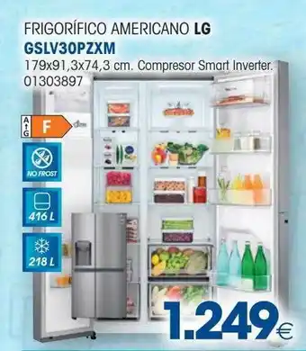 Master Cadena Frigorífico americano lg gslv30pzxm oferta