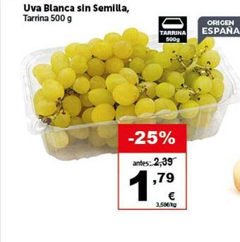 Masymas Uva blanca sin semilla oferta