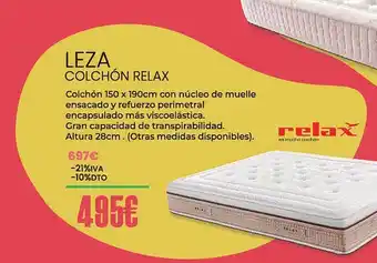 Leza colchón relax
