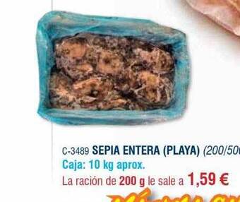 Abordo Sepia entera (playa) oferta