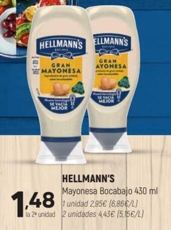 Coviran Hellmann's Mayonesa Bocabajo 430 ml oferta