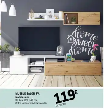 E.Leclerc Mueble Salón TV oferta