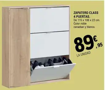 E.Leclerc Zapatero Class 4 Puertas oferta
