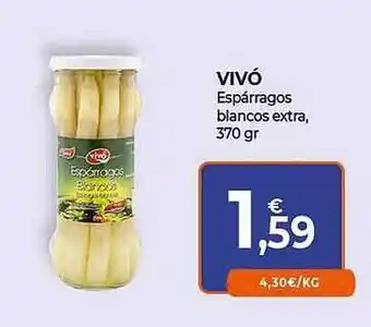 CashDiplo Vivó espárragos blancos extra oferta