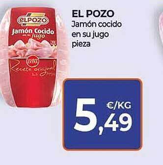 CashDiplo El pozo jamón cocido en su jugo pieza oferta