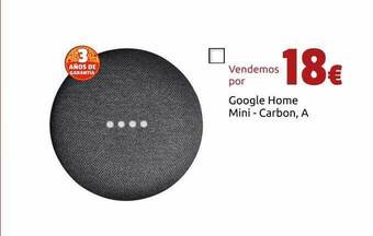 Google home mini - carbon a