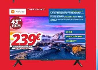 Mi electro Xiaomi tv mi p1e l43m7-7 oferta