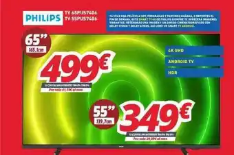 Mi electro Philips tv 65pus7406 tv 55pus7406 oferta
