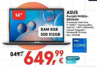 Worten Asus portátil f415ea-eb1256w oferta