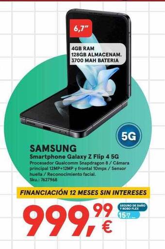 Worten Samsung smartphone galaxy z flip 4 5g oferta