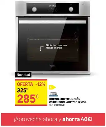 Leroy Merlin Horno multifunción whirlpool akp 785 ix 65 l oferta