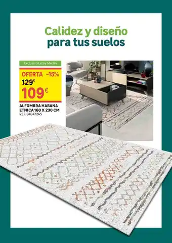 Leroy Merlin Alfombra habana etnica 160x230 cm oferta