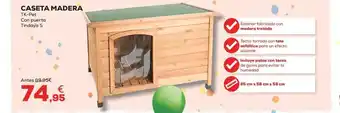 Kiwoko Caseta madera tk-pet con puerta tindaya s oferta