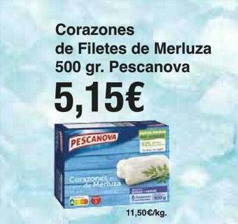Spar La Palma Corazones de filetes de merluza pescanova oferta