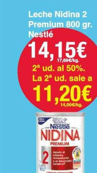 Spar La Palma Leche nidina 2 premium nestlé oferta