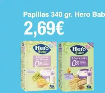 Spar La Palma Papillas hero baby oferta