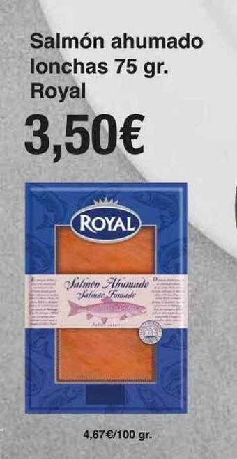 Spar La Palma Salmón ahumado lonchas royal oferta