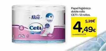 Dialprix Papel higiénico doble rollo ceti oferta
