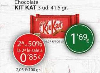 Spar La Palma Chocolate kit kat oferta